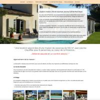 Création du site internet www.villa-domaine-pont-royal.fr